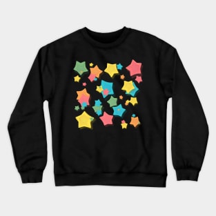 Origami Rainbow Stars Crewneck Sweatshirt